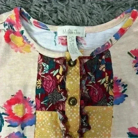 MATILDA JANE Friends Forever Elliott Tunic Top Long Sleeve Shirt Cardigan Size 4 - Picture 3 of 4